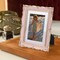 Vintage Picture Frame 5x7 Pink Gold, 5 by 7 Ornate Decorative Antique Frame(Pink Gold)6.9"L x 8.8"W